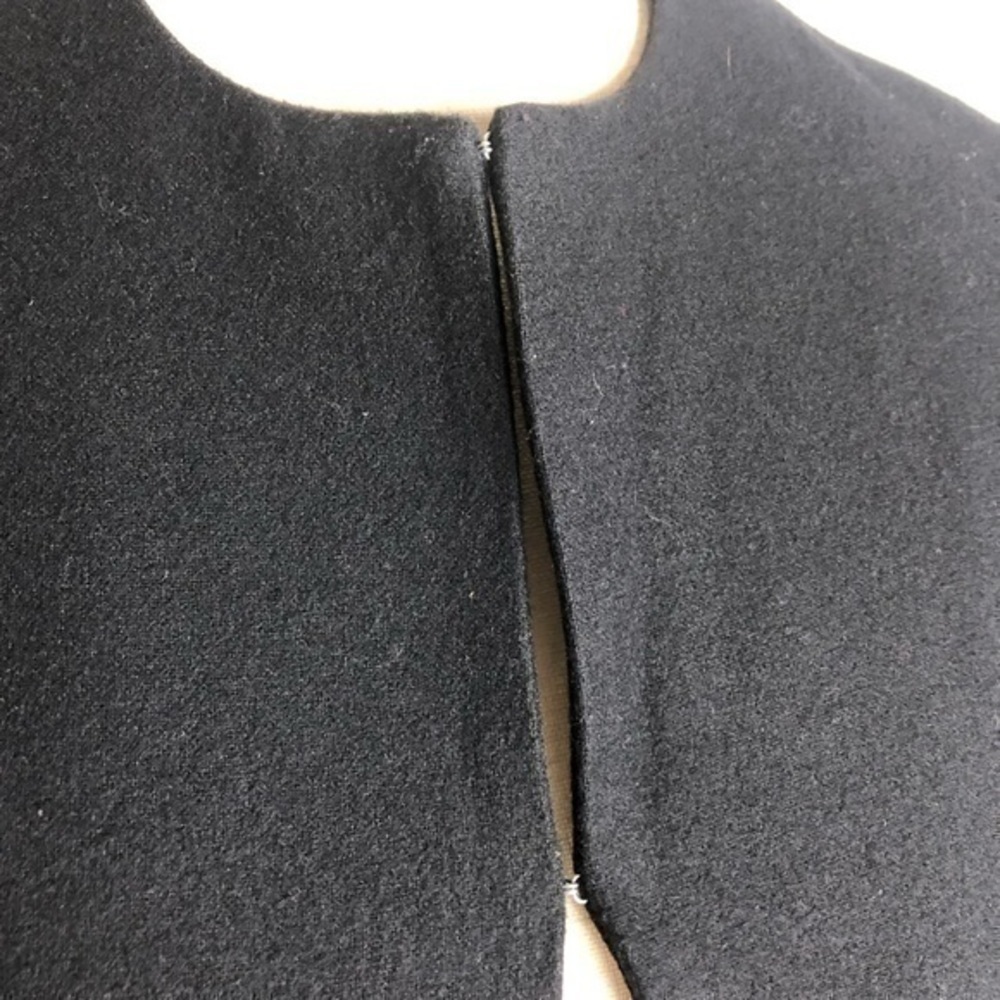 Echo Black Wool Blend Short Sleeve Cropped Jacket Size S/M - Picture 5 of 9